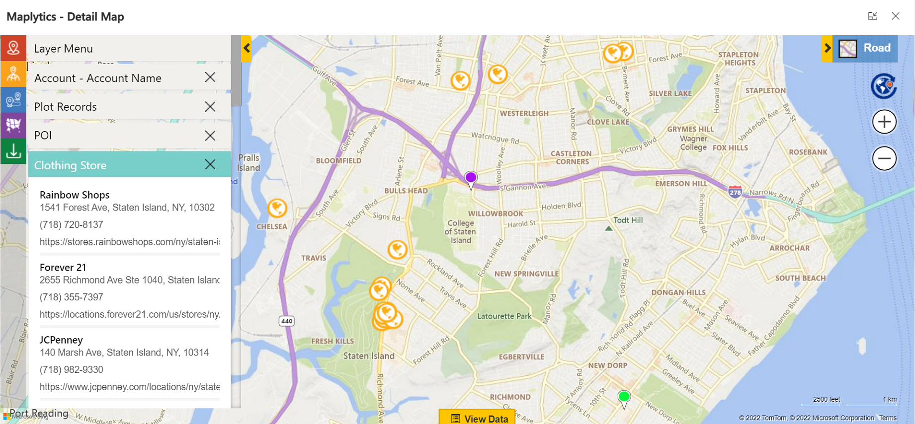 Points of Interest (POI) Data within Microsoft Dynamics 365 CRM