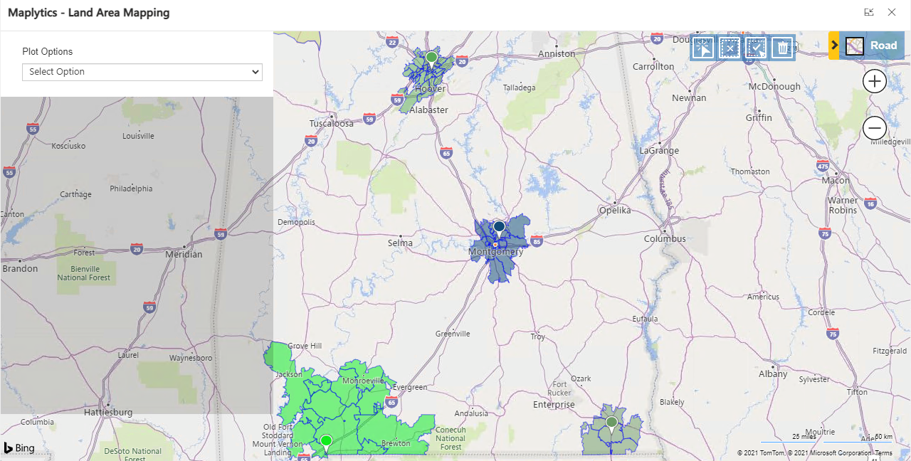 Land Area Mapping