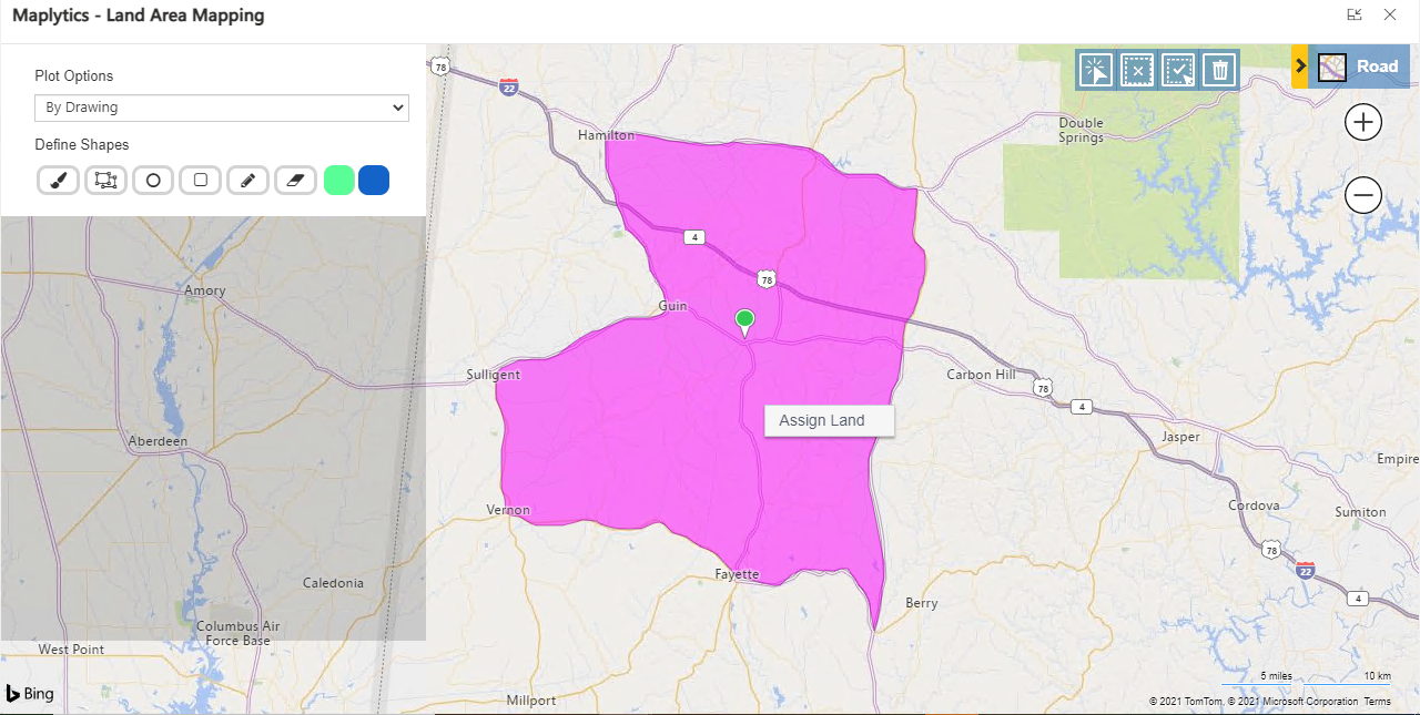 Land Area Mapping