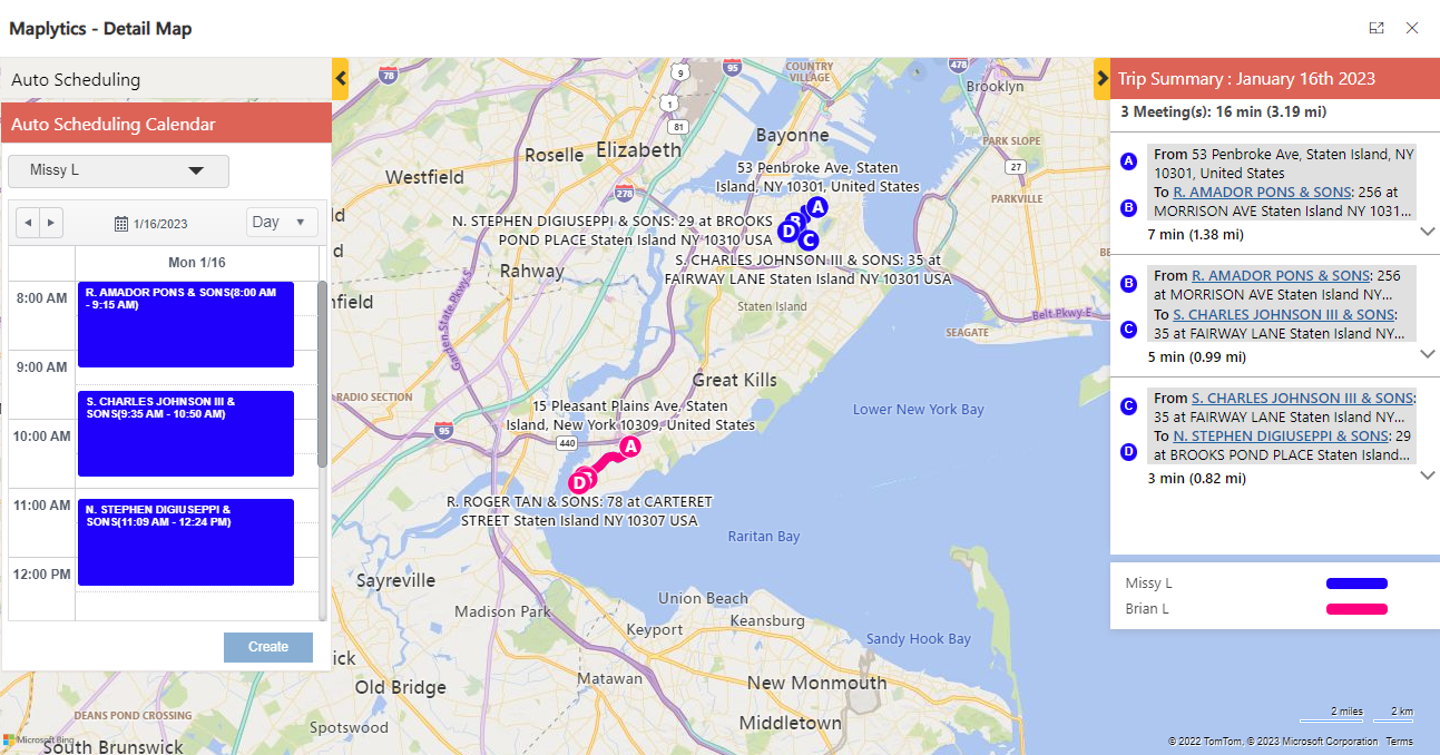 Multi-stop & Multi-address route planning