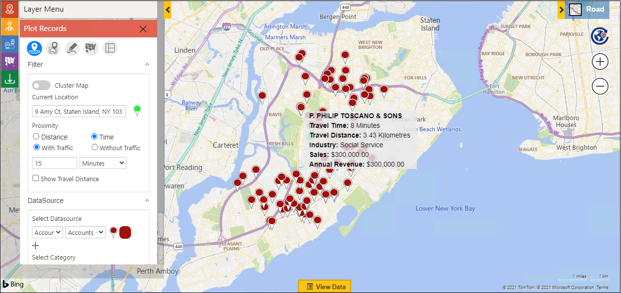 find sales leads around you with integrated maps