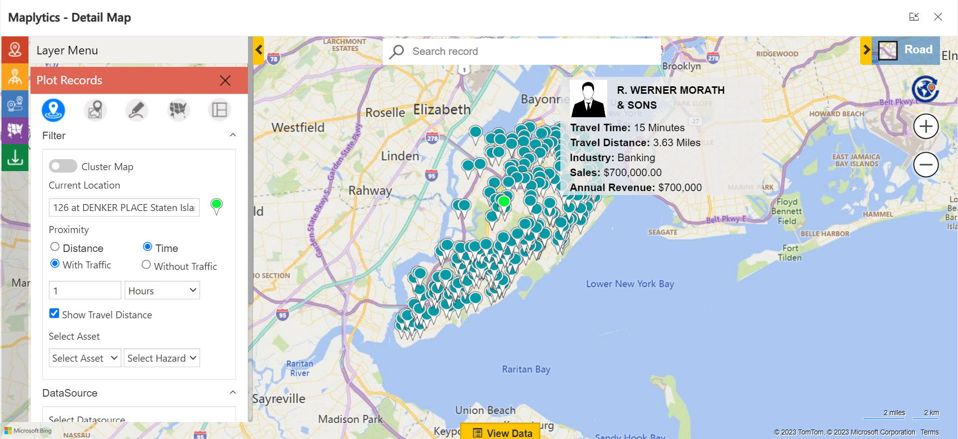 ind sales leads around you with integrated maps