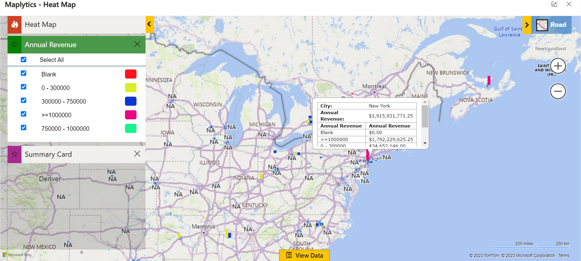 Integrated Maps within Microsoft Dynamics 365