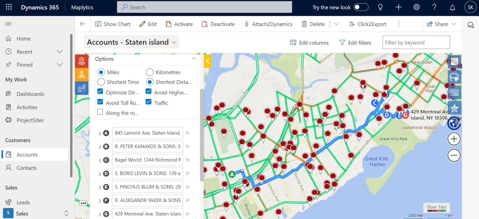 Travel Smart with Smart Routes planned within Microsoft Dynamics 365 ...