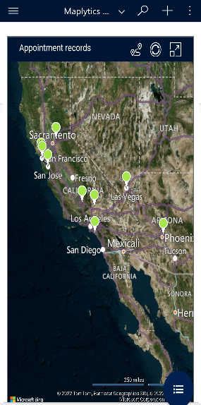 Dynamics 365 maps