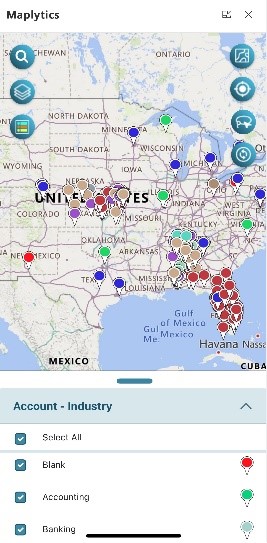 Dynamics CRM proximity mapping