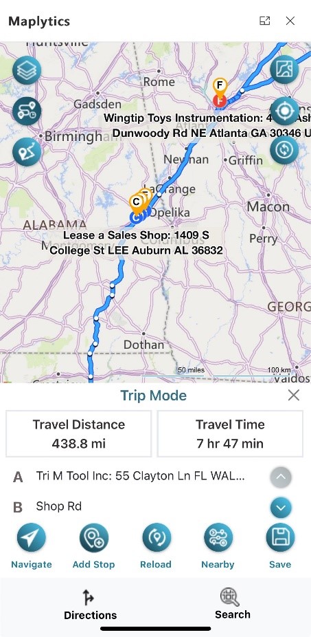 Trip Summary Route-Optimization in dynamics 365
