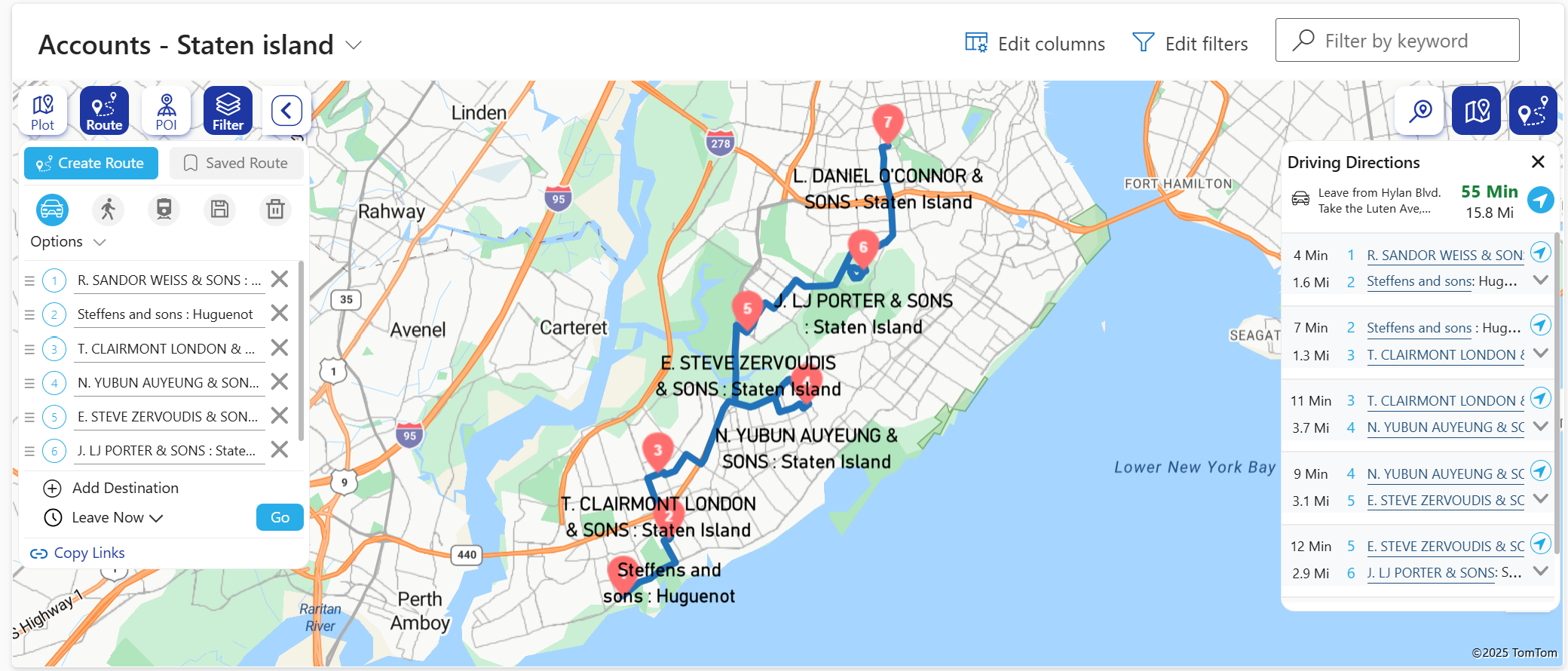 maps integrated in Dynamics 365