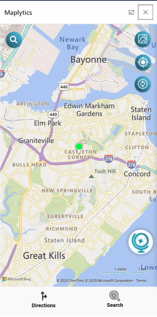 MapCopilot in Mobile Interface 