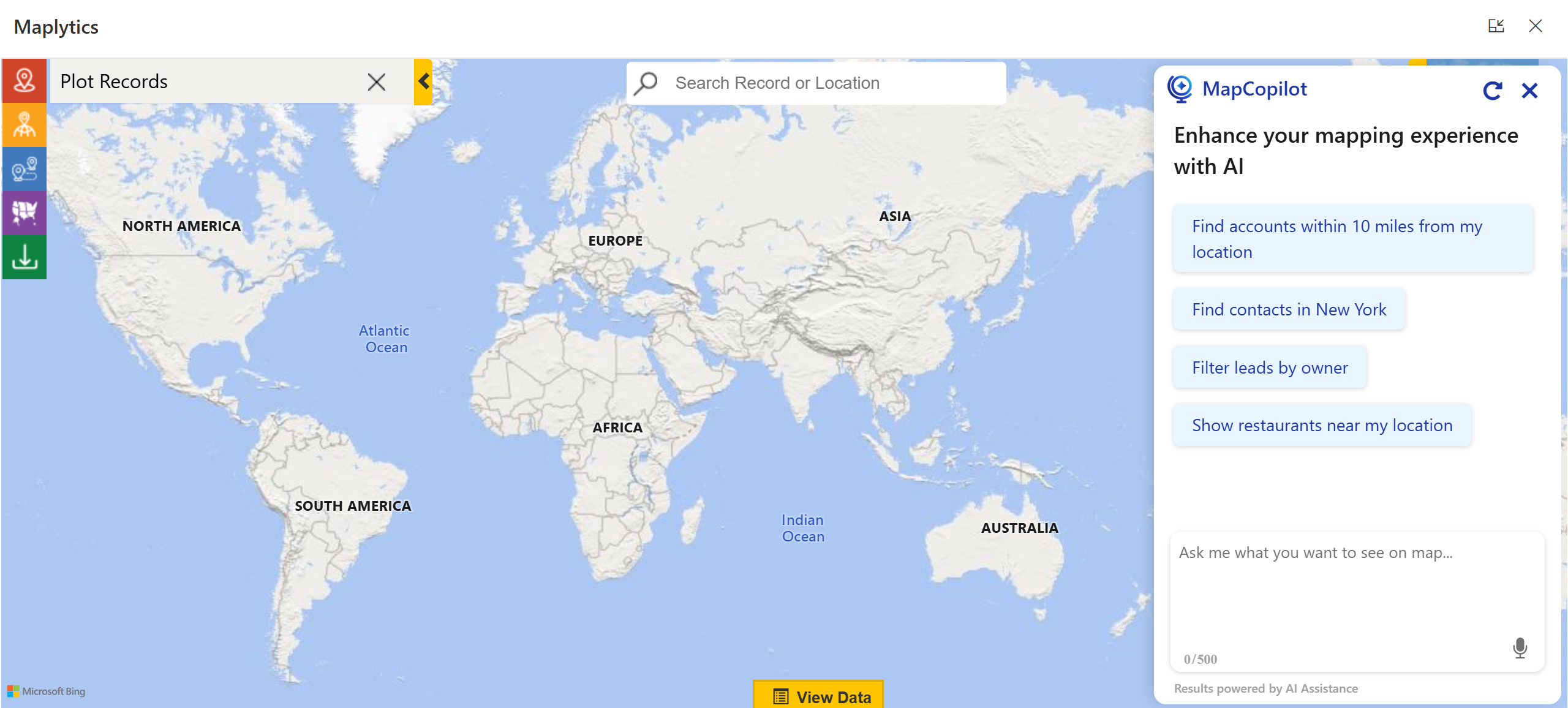 Plotting Records in MapCopilot 2
