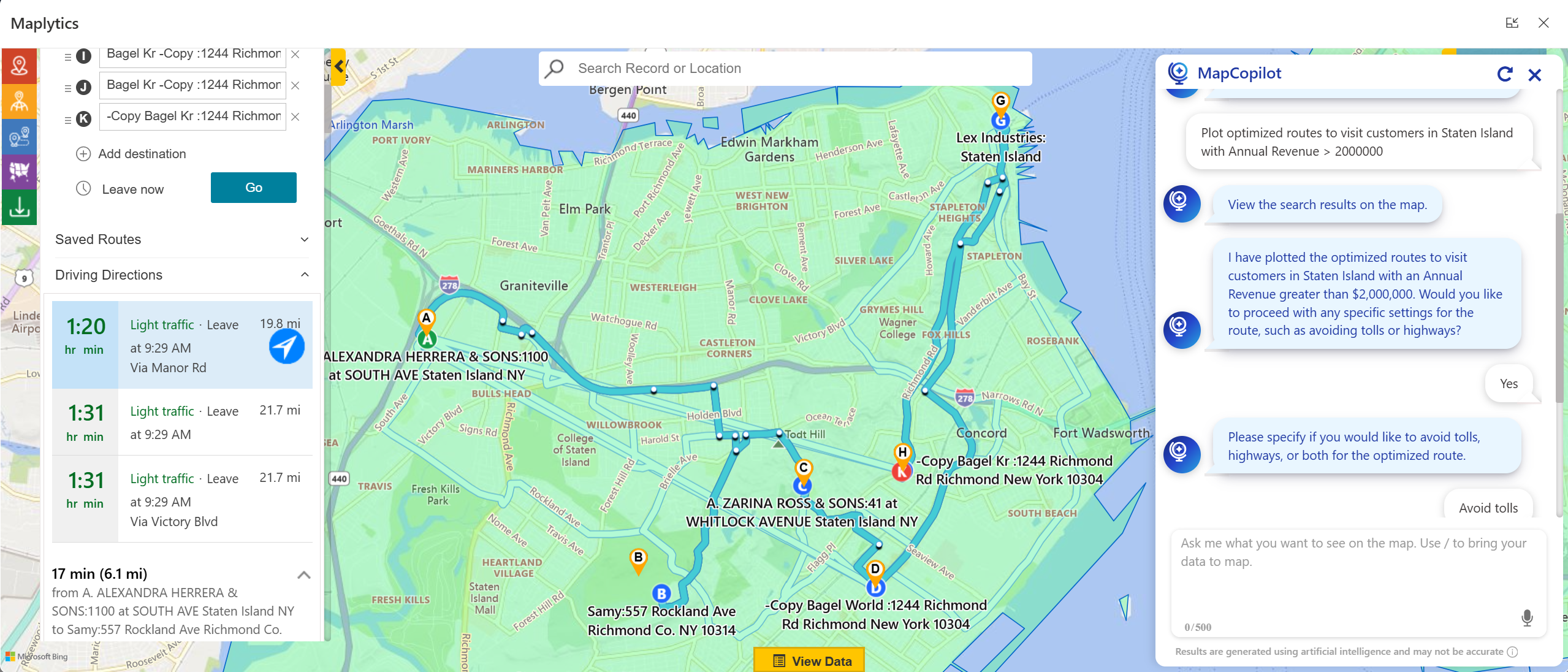 Re-Route on the Fly