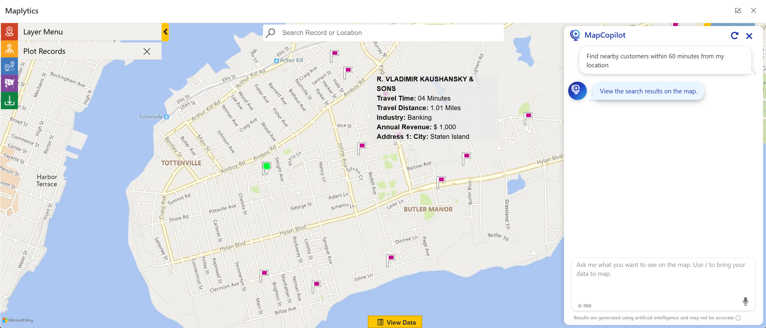Radius/Proximity Search