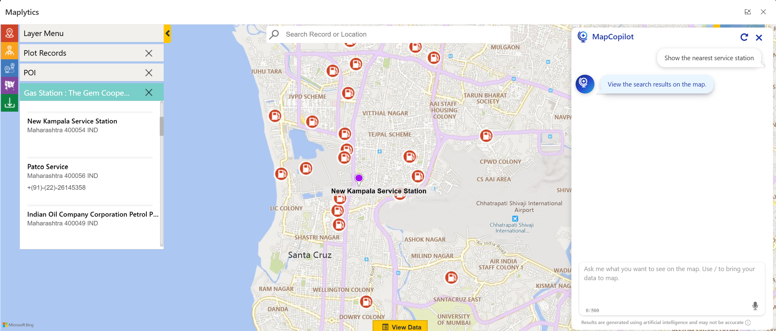 Just Ask, and MapCopilot Shows the Results