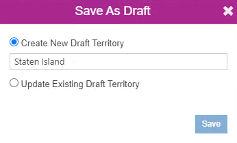Drafting territories in Dynamics 365