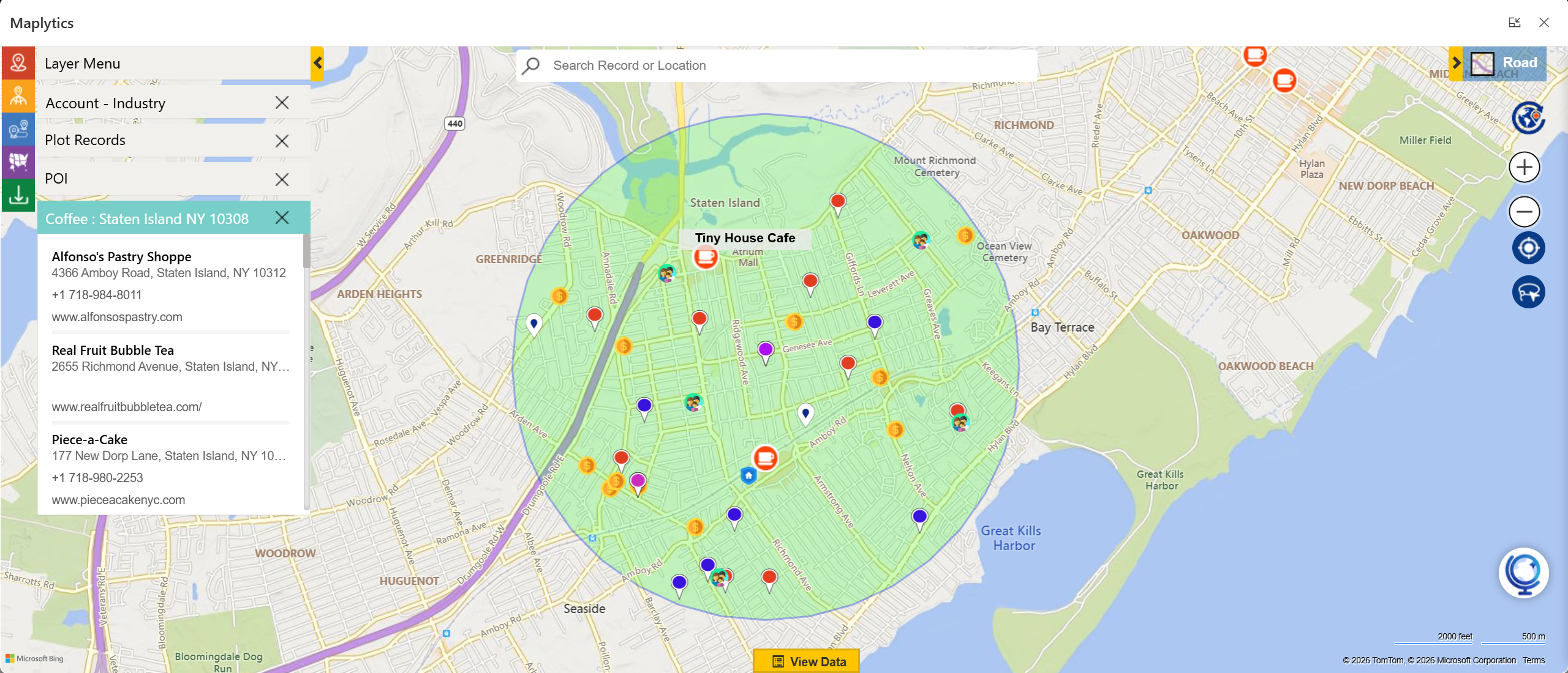 Point of Interest Location Search