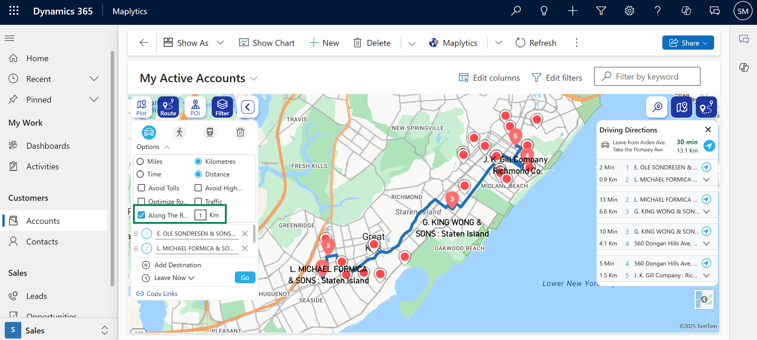 Route Optimization in Dynamics 365