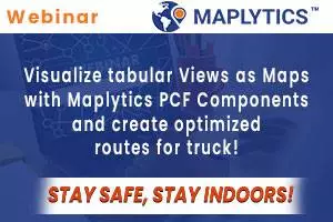 Visualize Tabular Views As Maps With Maplytics PCF Components & Create Optimized Routes