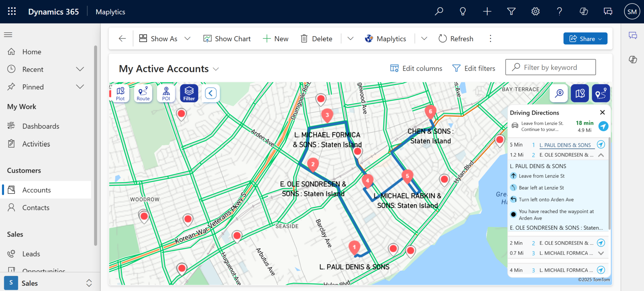 Integrate Azure Maps with Dynamics 365 using Maplytics