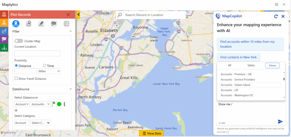 Data Visualization with MapCopilot