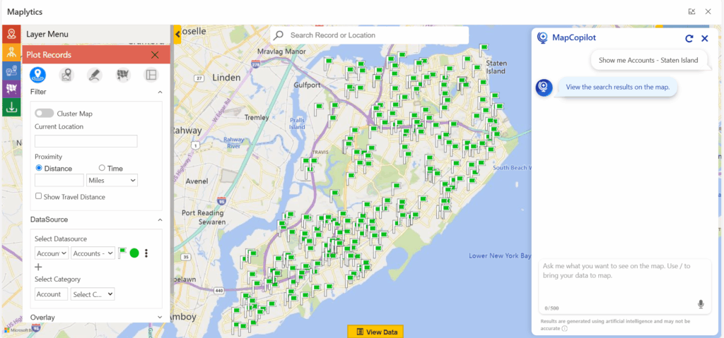 Data Visualization with MapCopilot