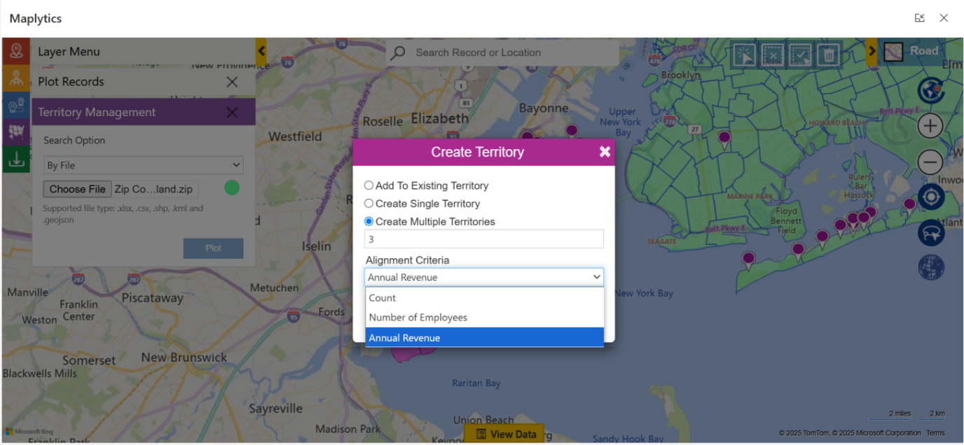 intelligent territory balancing